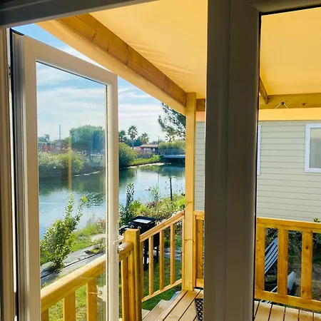 Lodge Mobilhome 8 Personnes Cosy Equipe Avec Vue Sur Bassin, Cap Ferret *